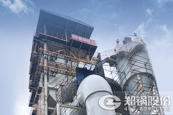 广东河源12.4t/h玻璃窑余热接纳锅炉